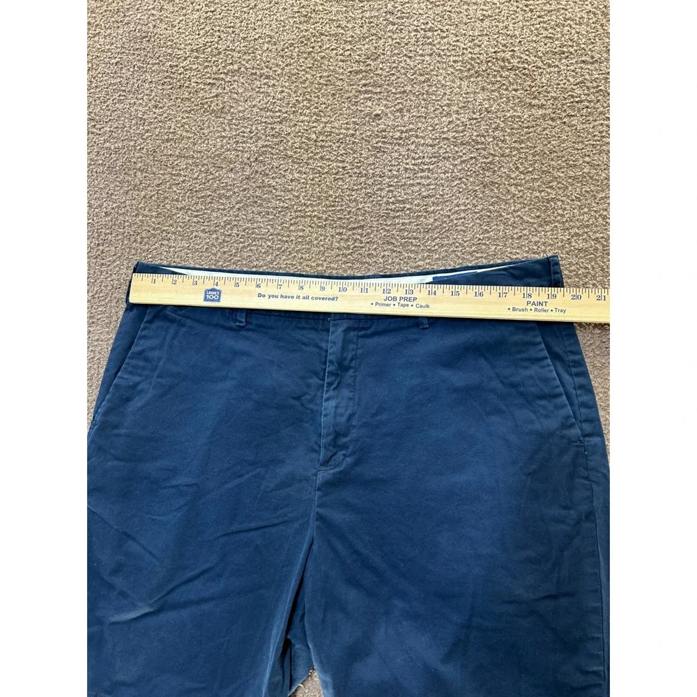 Polo Ralph Lauren Mens Navy Blue Stretch Classic Fit Chino Shorts Size 38